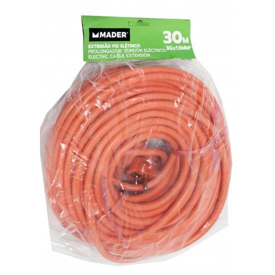 Extenso de Fio Elctrico, Exterior, 30m ref 90673 MADER