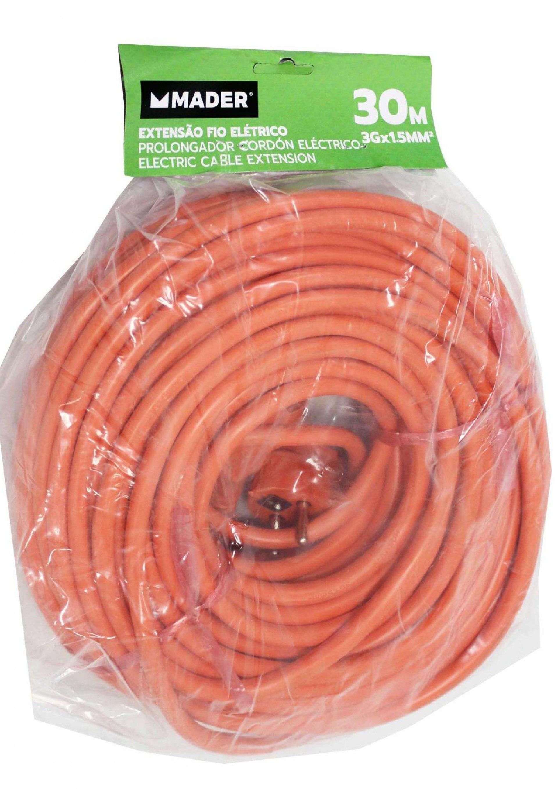Extensão de Fio Eléctrico, Exterior, 30m refª 90673 MADER