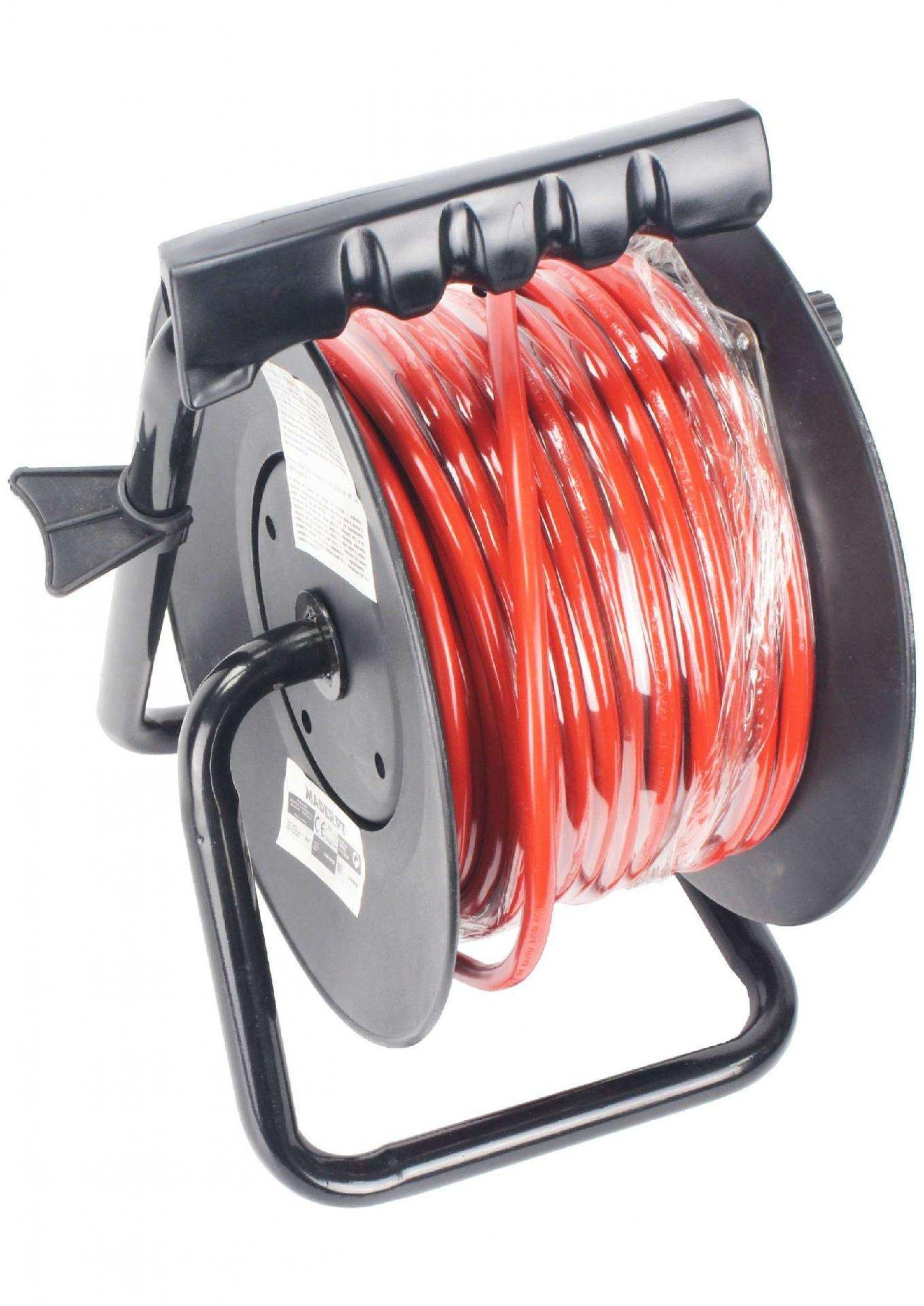 Extensão de Fio Eléctrico com Enrolador, Exterior, 25m refª 90674 MADER