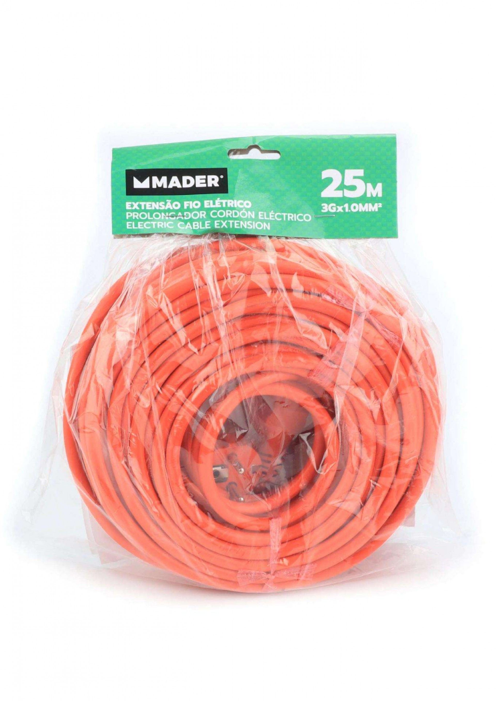 Extensão de Fio Eléctrico, Exterior, 25m refª 90671 MADER