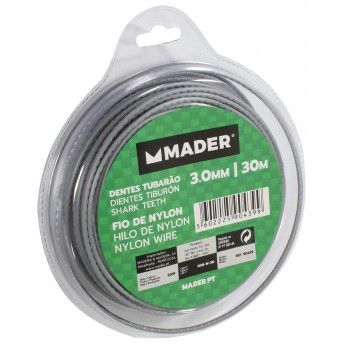 Fio de Nylon, Dentes Tubaro, 3mmx30m ref 90439 MADER