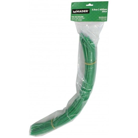 Fio Nylon, Quadrado, 3.3x400mm, 50Un ref� 90434 MADER