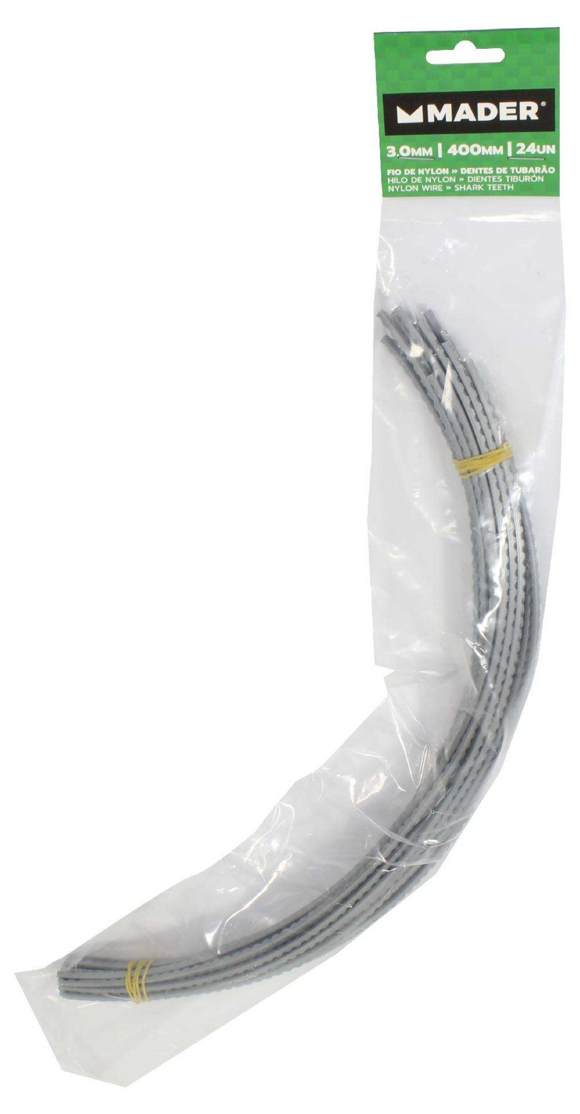 Fio de Nylon, Dentes Tubarão, 3x400mm, 24Un refª 90438 MADER