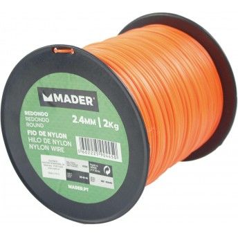 Fio de Nylon, Redondo, 2.4mm, 384m ref 90445 MADER