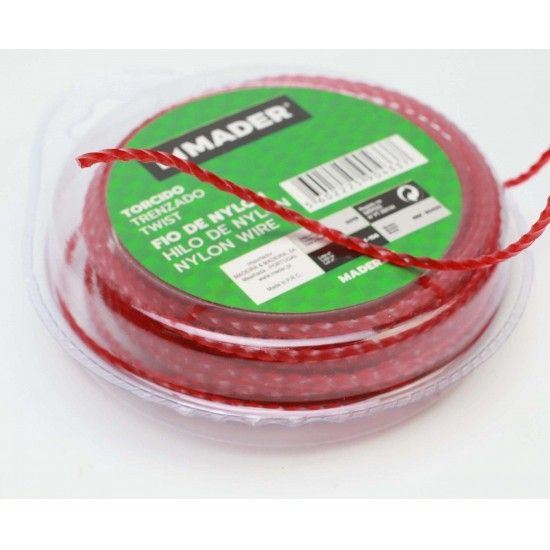 Fio de Nylon, Torcido, 2mm, 15m refª 90431 MADER Fio de Nylon, Torcido, 2mm, 15m refª 90431 MADER
