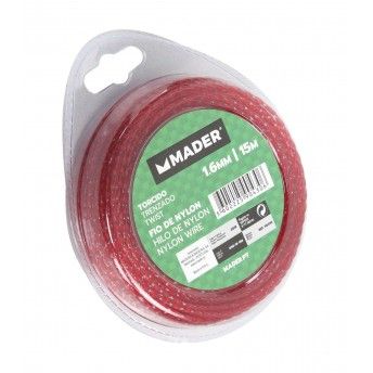 Fio de Nylon, Torcido, 1.6mm, 15m ref 90430 MADER
