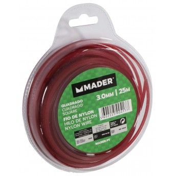 Fio de Nylon, Quadrado, 3mm, 25m ref 90417 MADER