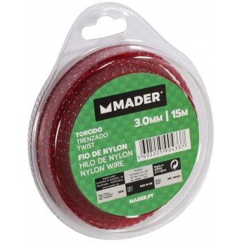Fio de Nylon, Torcido, 3mm, 15m ref 90433 MADER