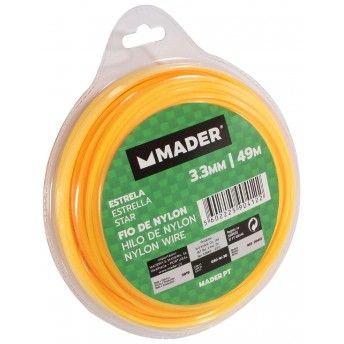 Fio de Nylon, Estrela, 3.3mm, 49m refª 90412 MADER Fio de Nylon, Estrela, 3.3mm, 49m refª 90412 MADER