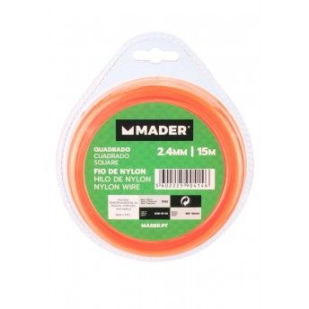 Fio de Nylon, Quadrado, 2.5mm, 15m ref 90414 MADER