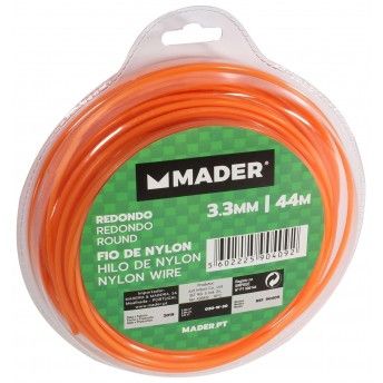 Fio de Nylon, Redondo, 3.3mm, 44m ref 90409 MADER