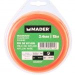 Fio de Nylon, Quadrado, 2.5mm, 15m refª 90414 MADER Fio de Nylon, Quadrado, 2.5mm, 15m refª 90414 MADER