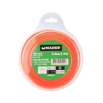 Fio de Nylon, Redondo, 2.4mm, 41m ref 90404 MADER