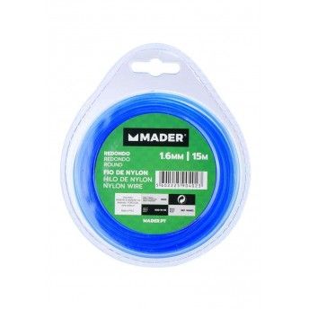Fio de Nylon, Redondo, 1.6mm, 15m ref 90402 MADER
