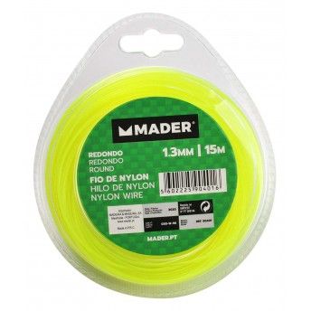 Fio de Nylon, Redondo, 1.3mm, 15m ref 90401 MADER