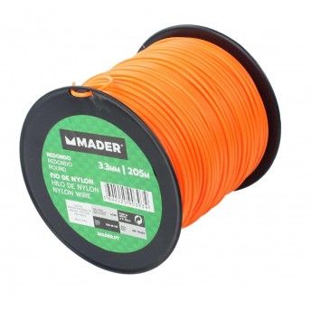 Fio Nylon Redondo, 3.3mmx205m ref 90393 MADER