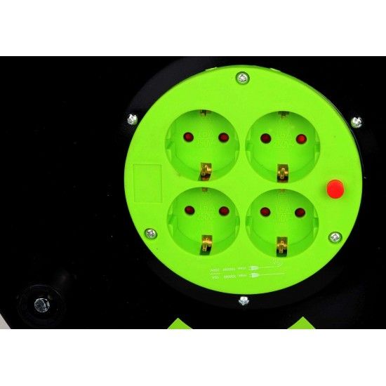 Extenso Eltrica, Enrolador Metlico, 25m, 3G x 1,5mm  ref 89326 SAURIUM