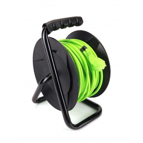 Extenso Eltrica, Enrolador Metlico, 25m, 3G x 1,5mm  ref 89326 SAURIUM