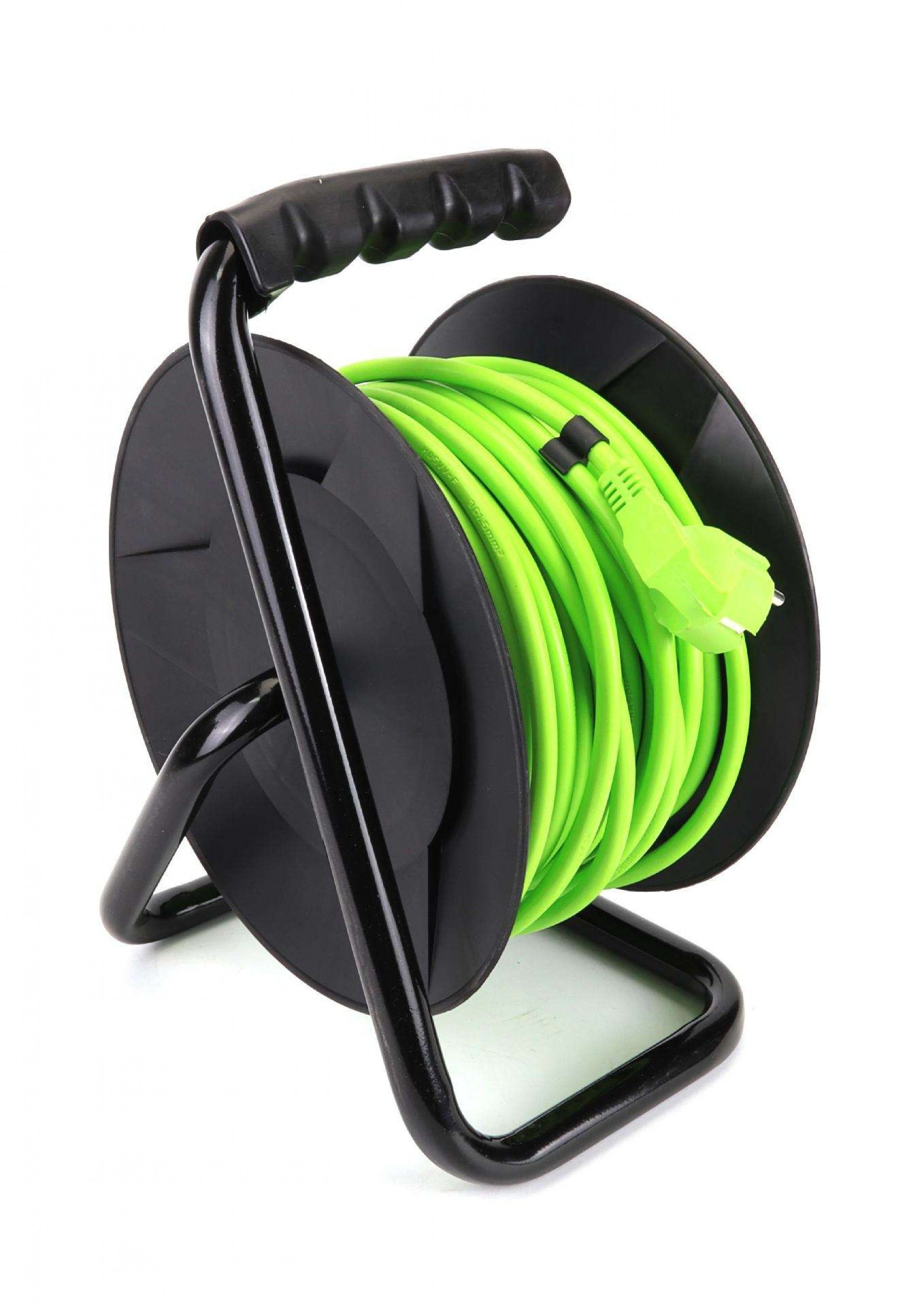 Extensão Elétrica, Enrolador Metálico, 30m, 3G x 2,5mm² refª 89324 SAURIUM