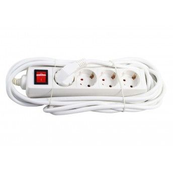 Extenso Eltrica, com Interruptor, 4 Tomadas, 5m, 3G x 1.5mm ref 89313 MADER