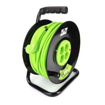 Extenso Eltrica, Enrolador Metlico, 50m, 3G x 2,5mm  ref 89325 SAURIUM