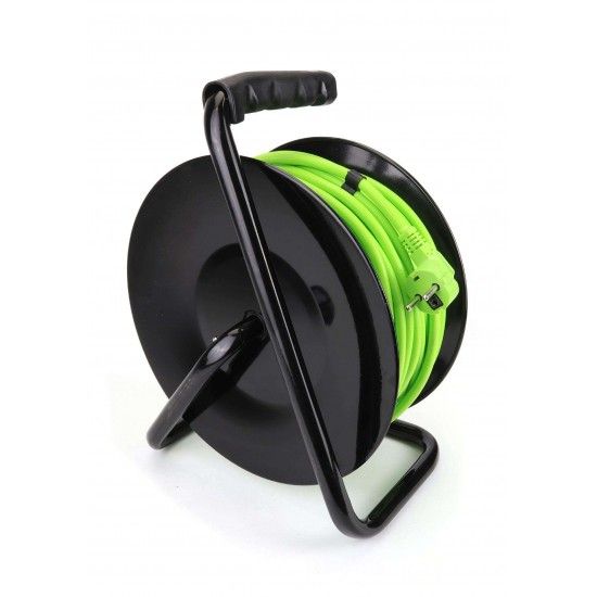 Extensão Elétrica, Enrolador Metálico, 50m, 3G x 2,5mm²  refª 89325 SAURIUM Extensão Elétrica, Enrolador Metálico, 50m, 3G x 2,5mm²  refª 89325 SAURIUM