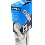 Extenso Eltrica, com Interruptor, 4 Tomadas, 5m, 3G x 1.5mm ref 89313 MADER