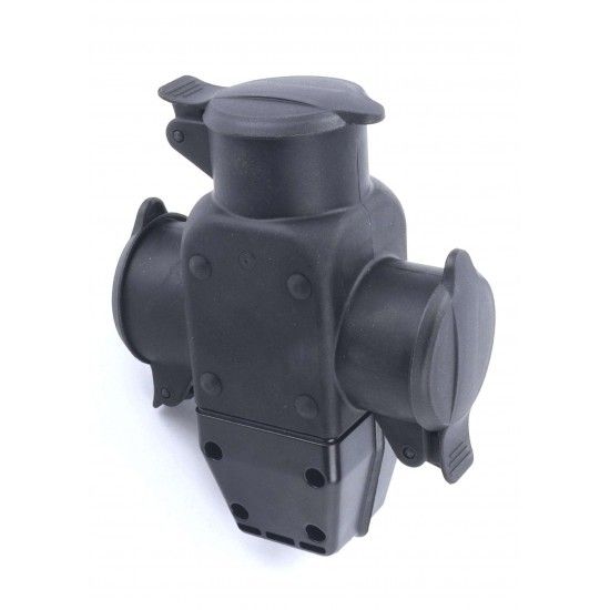 Ficha Elétrica Tripla, Exterior, com Tampa refª 89290 MADER Ficha Elétrica Tripla, Exterior, com Tampa refª 89290 MADER