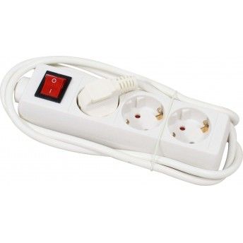 Extenso Eltrica, com Interruptor, 3 Tomadas, 1.5m, 3G x 1.0mm ref 89304 MADER