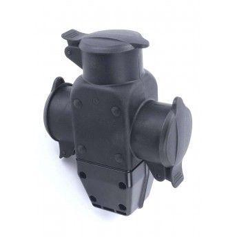 Ficha Elétrica Tripla, Exterior, com Tampa refª 89290 MADER Ficha Elétrica Tripla, Exterior, com Tampa refª 89290 MADER