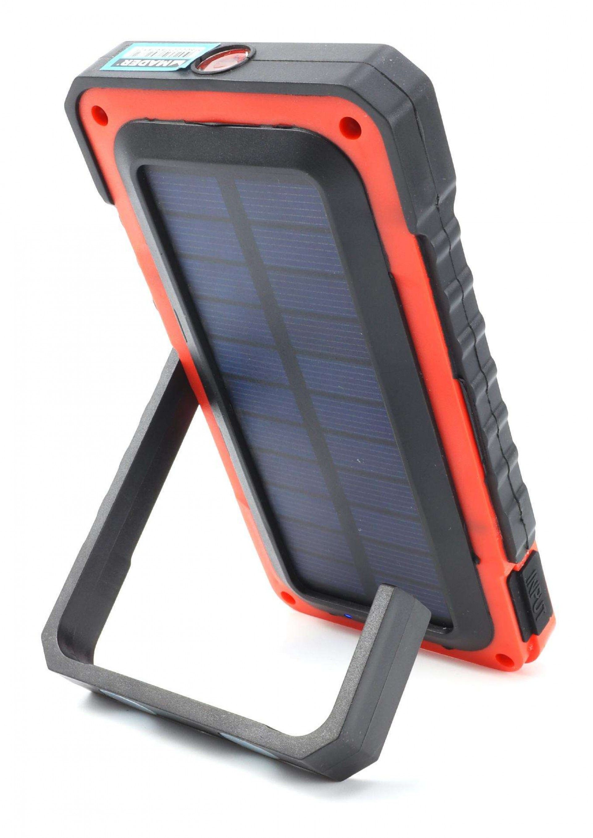 Lanterna Recarregável, Solar, Powerbank, 5W COB + 1 LED, 4Ah refª 89283 MADER