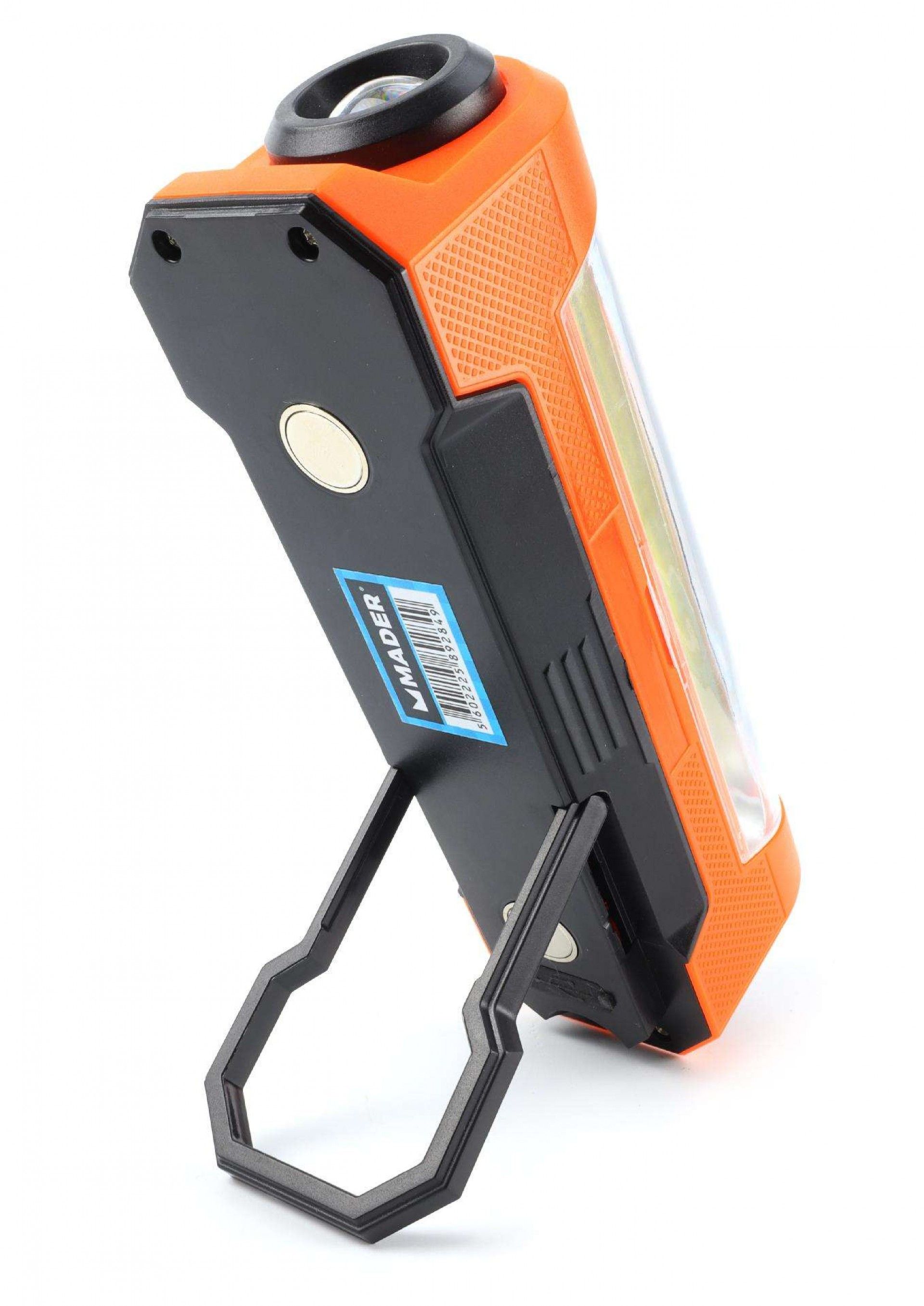 Lanterna Recarregável, 3W COB + 5W LED refª 89284 MADER