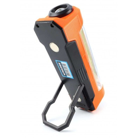 Lanterna Recarregvel, 3W COB + 5W LED ref 89284 MADER