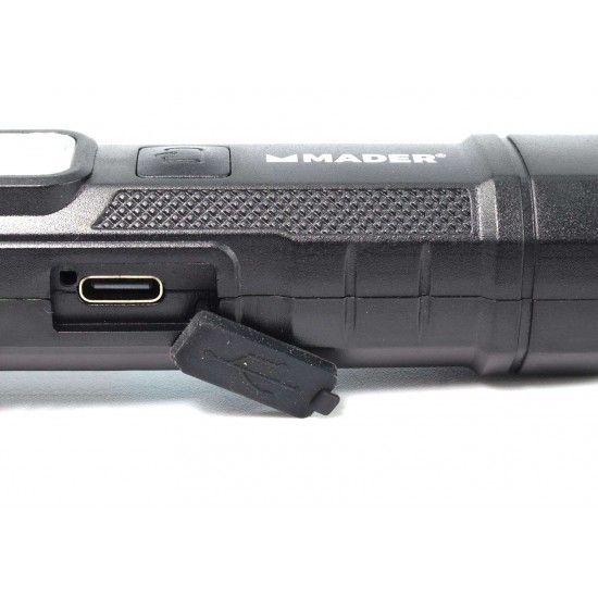 Lanterna Recarregável, 3W COB + 5W LED refª 89281 MADER Lanterna Recarregável, 3W COB + 5W LED refª 89281 MADER