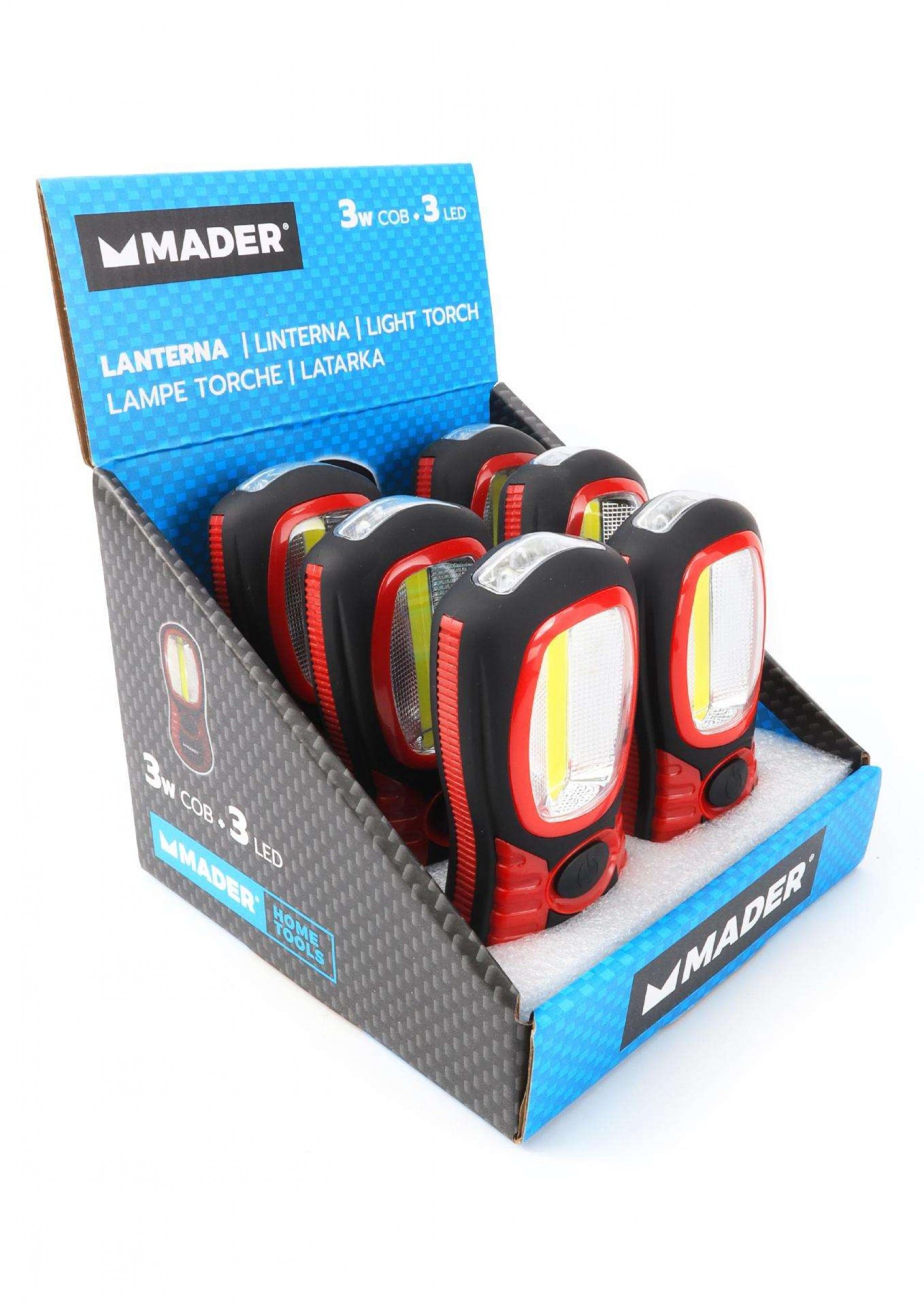 Lanterna, 3W COB + 3 LED refª 89280 MADER