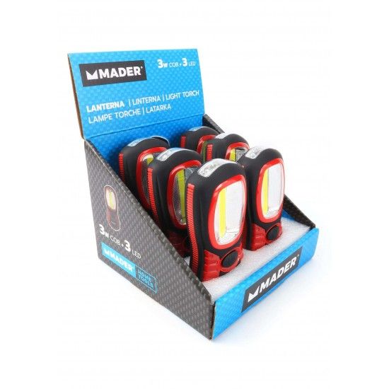 Lanterna, 3W COB + 3 LED ref 89280 MADER