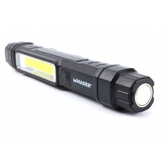 Lanterna Recarregável, 3W COB + 5W LED refª 89281 MADER Lanterna Recarregável, 3W COB + 5W LED refª 89281 MADER