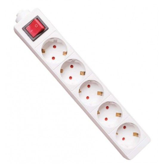 Caixa para Extenso Eltrica, sem Fio, 5 Tomadas ref. 89243 MADER