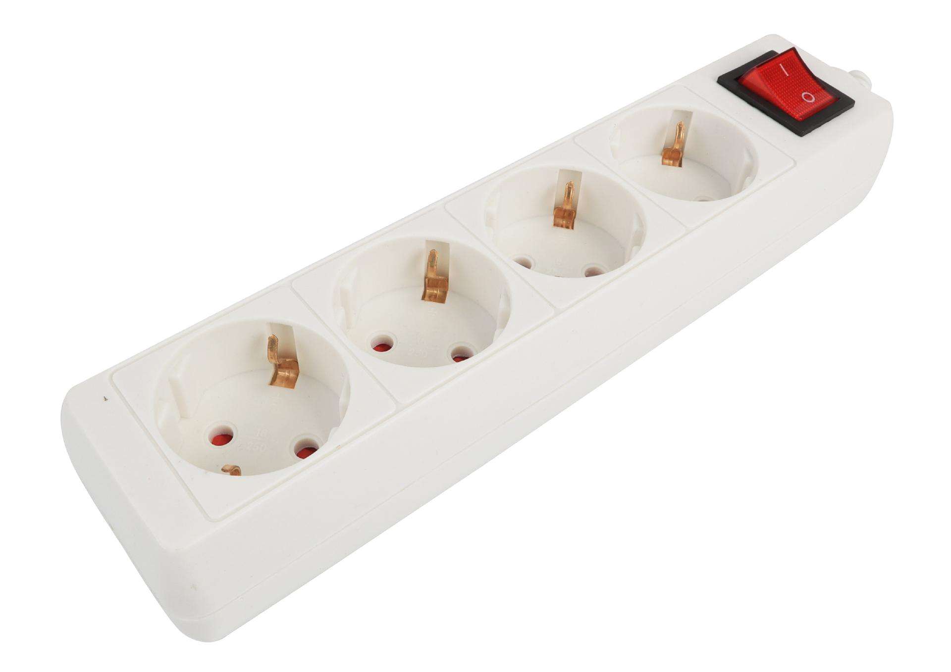 Caixa para Extensão Elétrica, sem Fio, 4 Tomadas ref. 89242 MADER