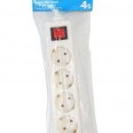 Caixa para Extensão Elétrica, sem Fio, 4 Tomadas ref. 89242 MADER Caixa para Extensão Elétrica, sem Fio, 4 Tomadas ref. 89242 MADER