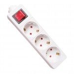 Caixa para Extensão Elétrica, sem Fio, 3 Tomadas ref. 89241 MADER Caixa para Extensão Elétrica, sem Fio, 3 Tomadas ref. 89241 MADER