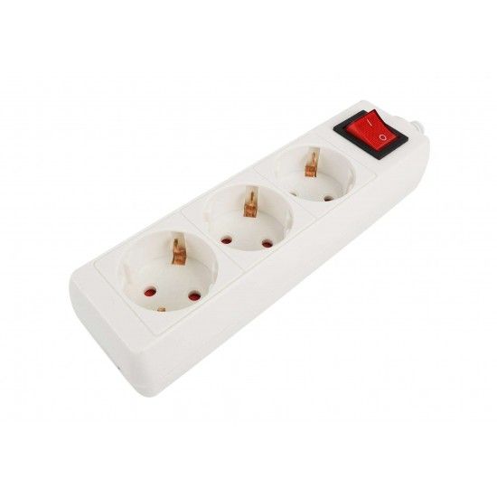 Caixa para Extensão Elétrica, sem Fio, 3 Tomadas ref. 89241 MADER Caixa para Extensão Elétrica, sem Fio, 3 Tomadas ref. 89241 MADER