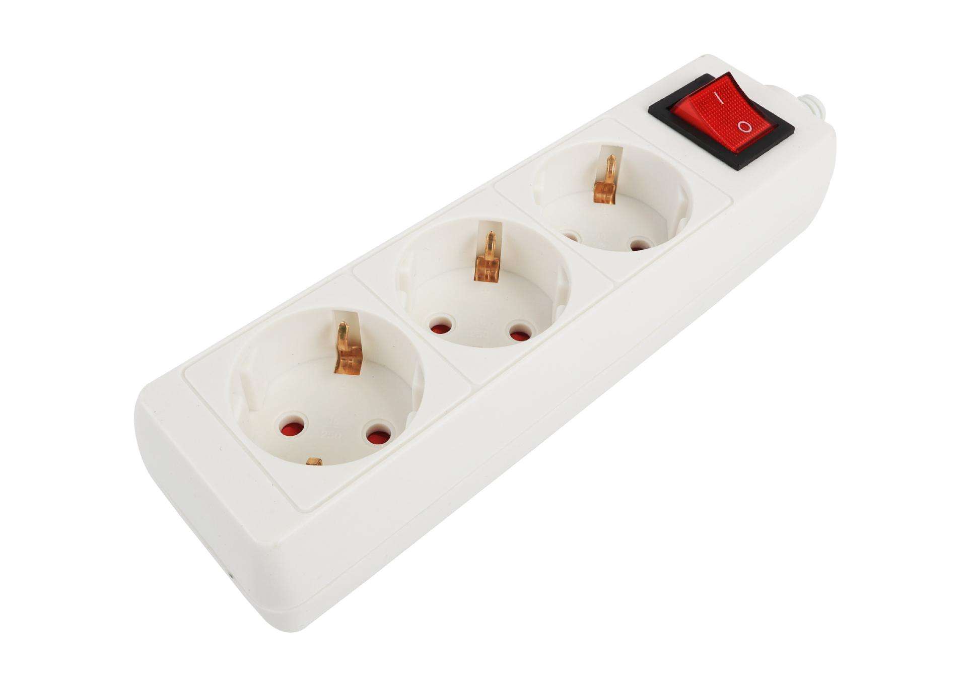 Caixa para Extensão Elétrica, sem Fio, 3 Tomadas ref. 89241 MADER