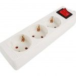 Caixa para Extensão Elétrica, sem Fio, 3 Tomadas ref. 89241 MADER Caixa para Extensão Elétrica, sem Fio, 3 Tomadas ref. 89241 MADER