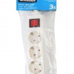 Caixa para Extensão Elétrica, sem Fio, 3 Tomadas ref. 89241 MADER Caixa para Extensão Elétrica, sem Fio, 3 Tomadas ref. 89241 MADER