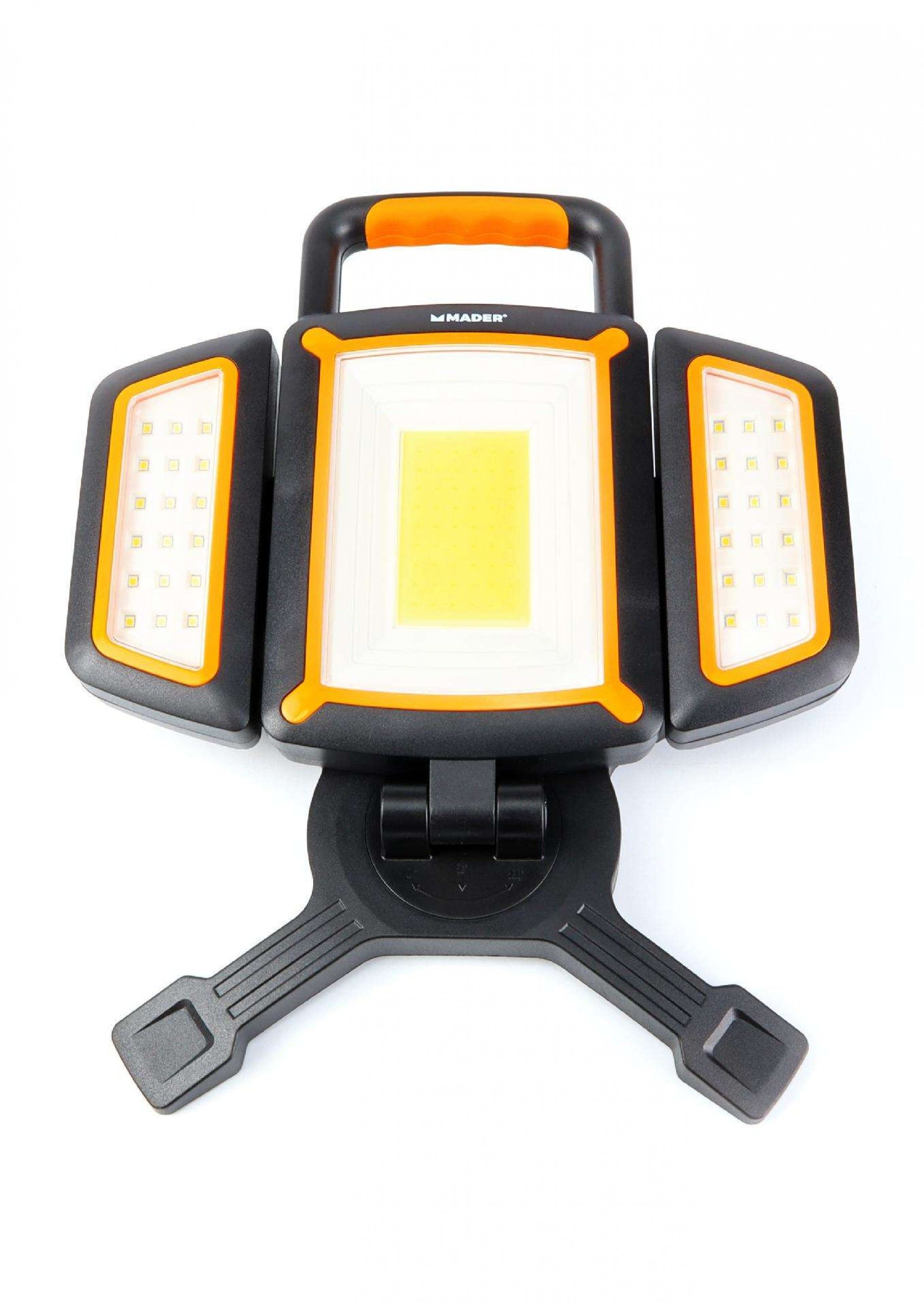 Foco LED com Bateria Recarregável, 15W + 36 LED, 4.4Ah refª 89194 MADER