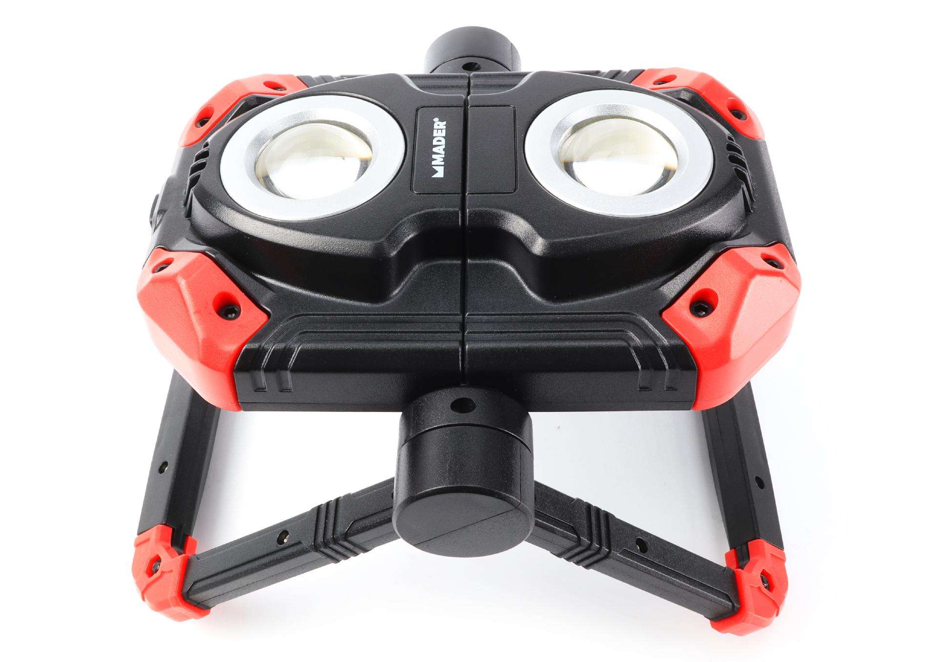 Foco LED com Bateria Recarregável, 5W + 5W (COB), 4Ah refª 89193 MADER