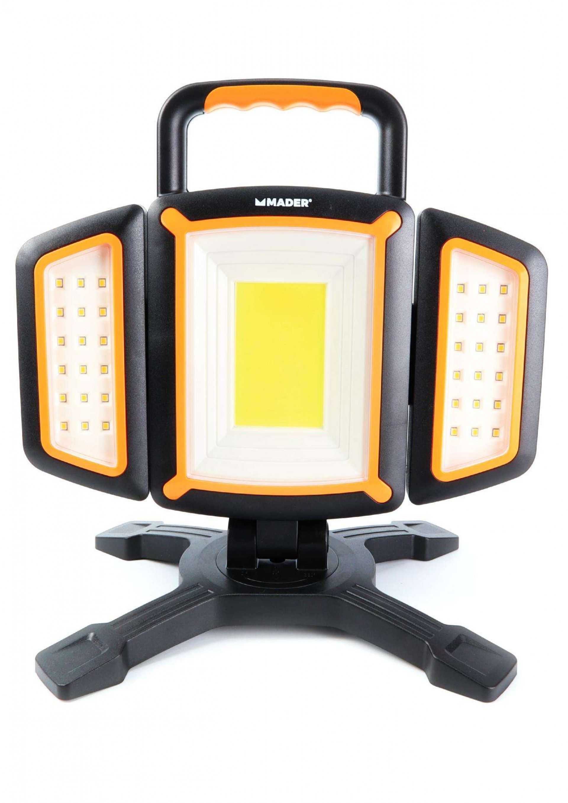 Foco LED com Bateria Recarregável, 15W + 36 LED, 4.4Ah refª 89194 MADER