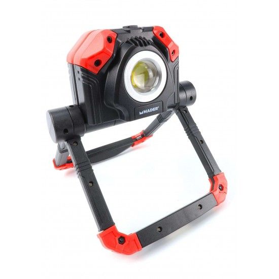 Foco LED com Bateria Recarregável, 5W + 5W (COB), 4Ah refª 89193 MADER Foco LED com Bateria Recarregável, 5W + 5W (COB), 4Ah refª 89193 MADER