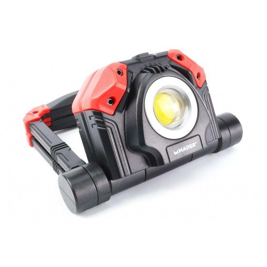 Foco LED com Bateria Recarregável, 5W + 5W (COB), 4Ah refª 89193 MADER Foco LED com Bateria Recarregável, 5W + 5W (COB), 4Ah refª 89193 MADER